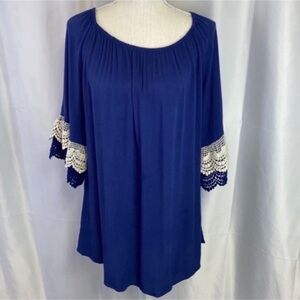 Royal Blue Umgee Size Large Blouse